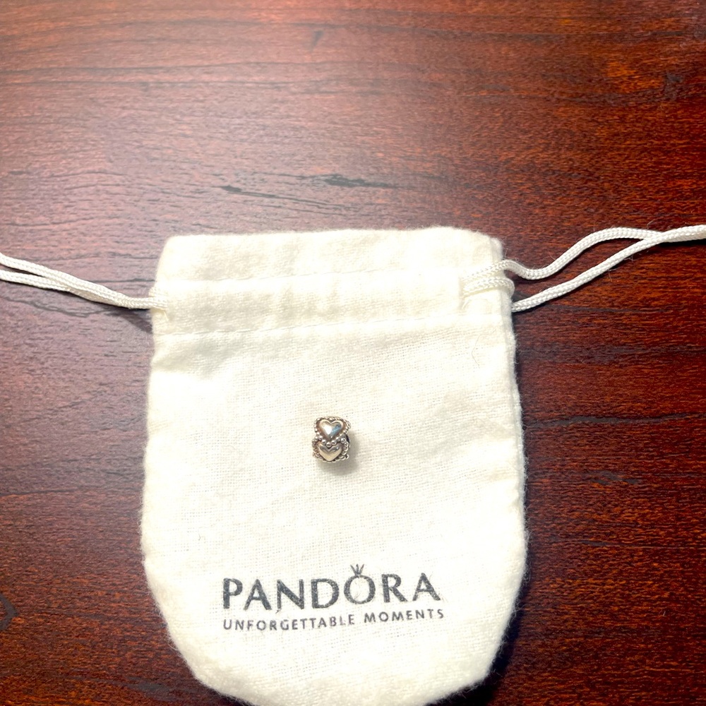 Authentic Pandora heart charm